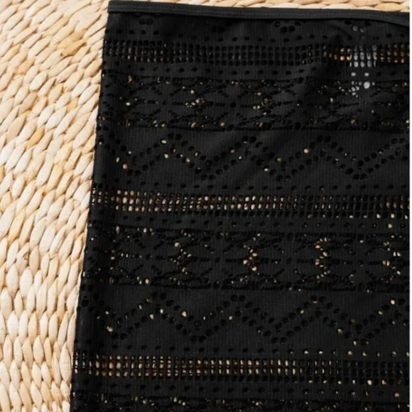 Smooth Fringed Sarongs Black / Women,* - Picture 3 of 4